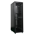 DATEUP MSD.6842.9601,42U 600X800,Floor standing cabinet,Front vented camber door and rear double section flat vented door with handle lock(lock disassemble),two panels in each side with small round lock,Aluminum plate logo 